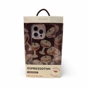 MVMT Espressotini beaded iPhone 16 Pro Max Case - Brown and Cream